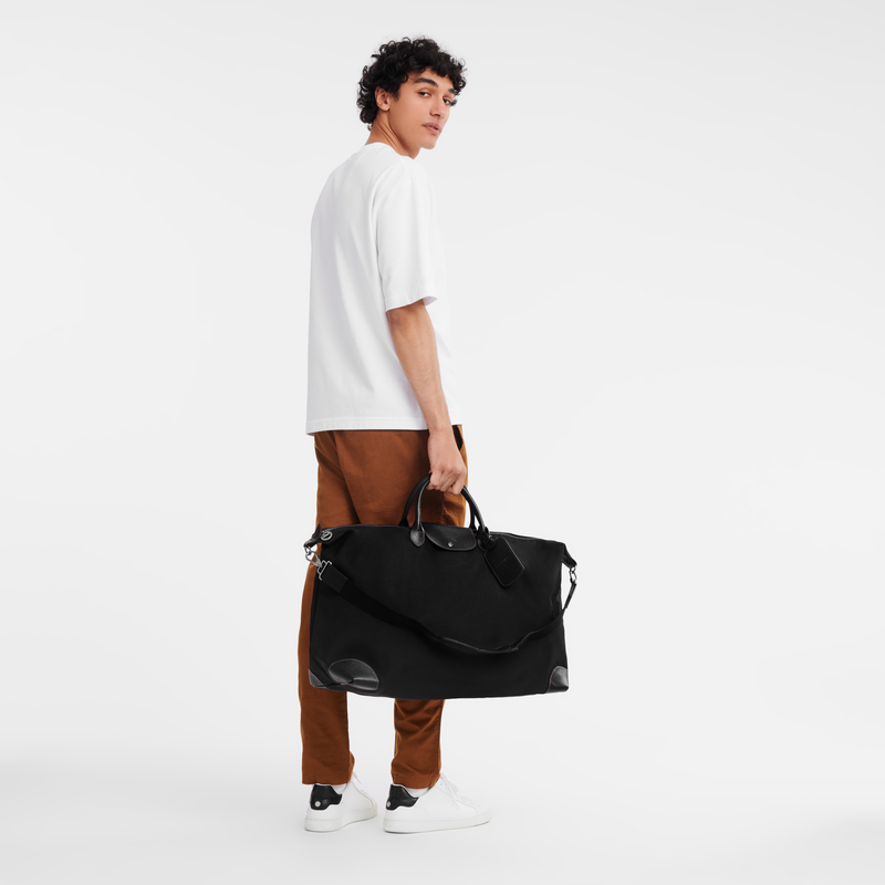 Boxford XL Travel bag / Black - Recycled canvas - Image 12