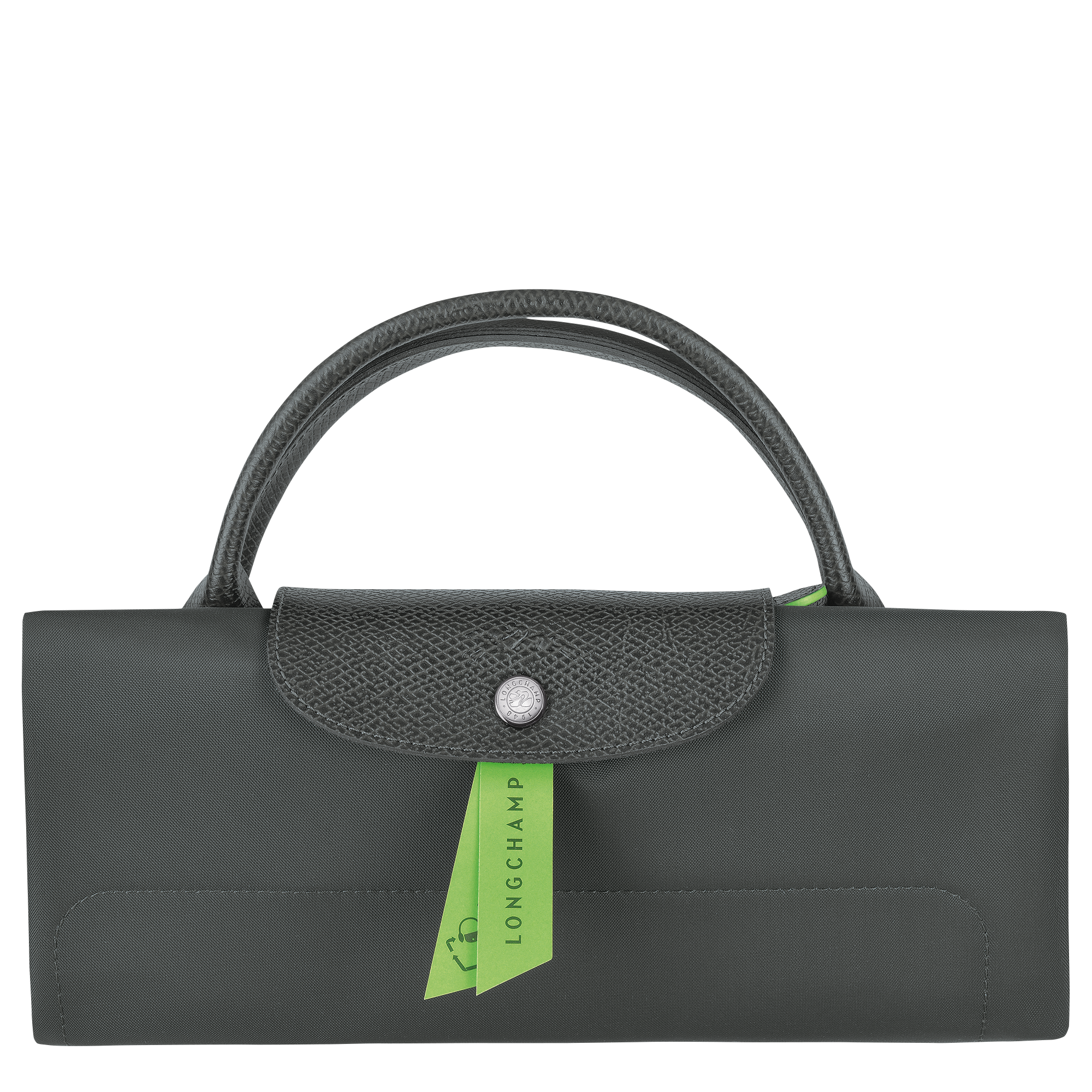 Le Pliage Green XL Travel bag / Graphite - Recycled canvas - Image 7