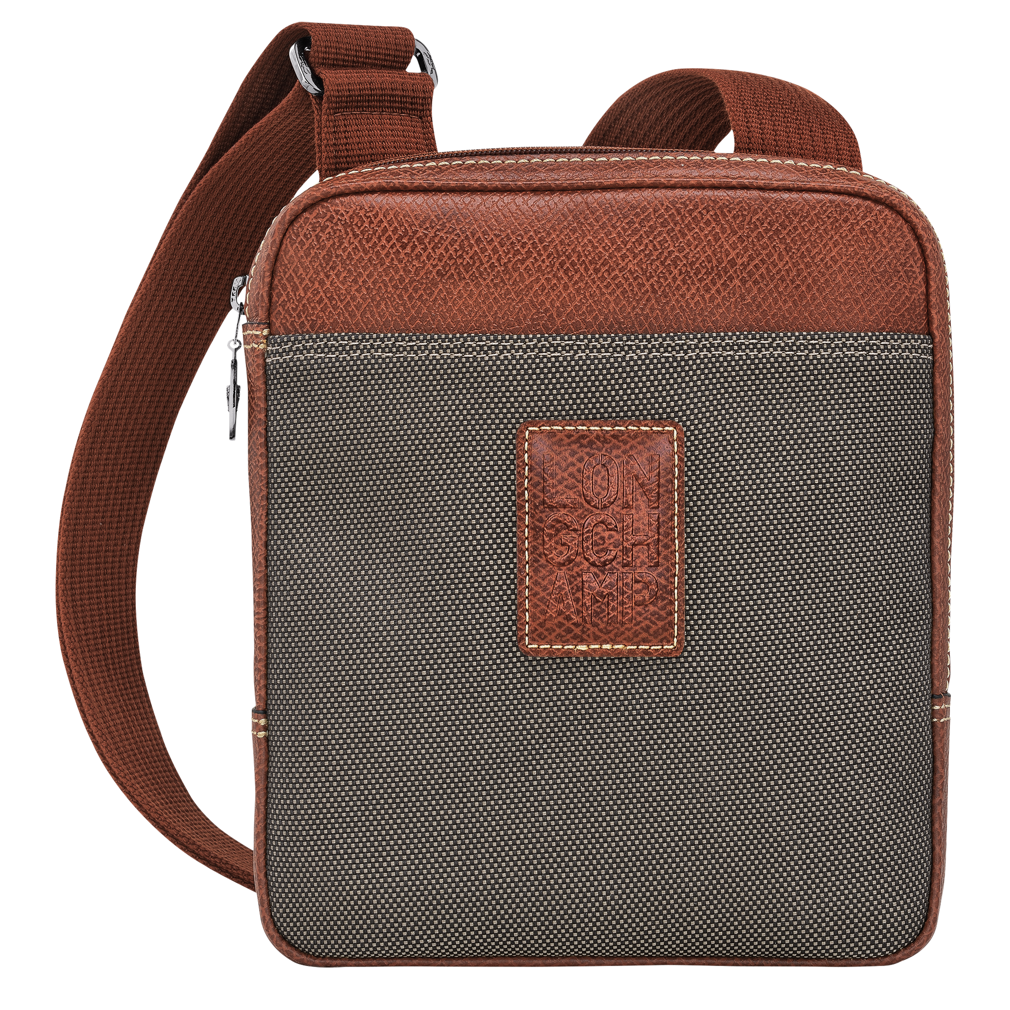 Boxford XS Crossbody bag / Brown - Recycled canvas