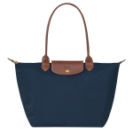 Le Pliage Original L Tote bag / Navy - Recycled canvas