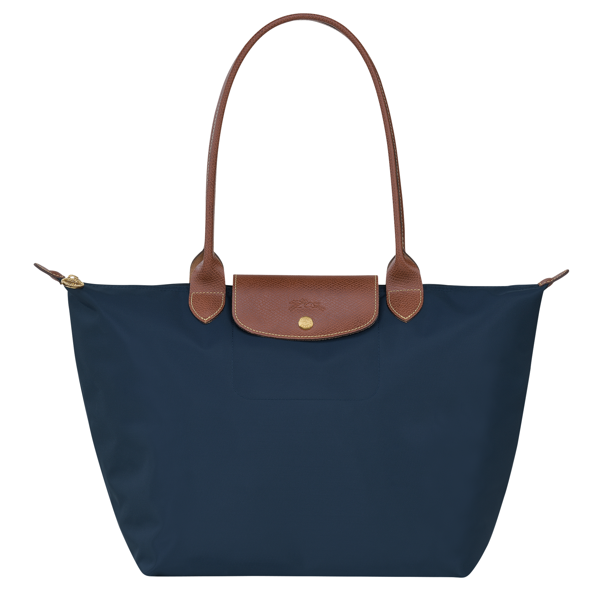 Le Pliage Original L Tote bag / Navy - Recycled canvas