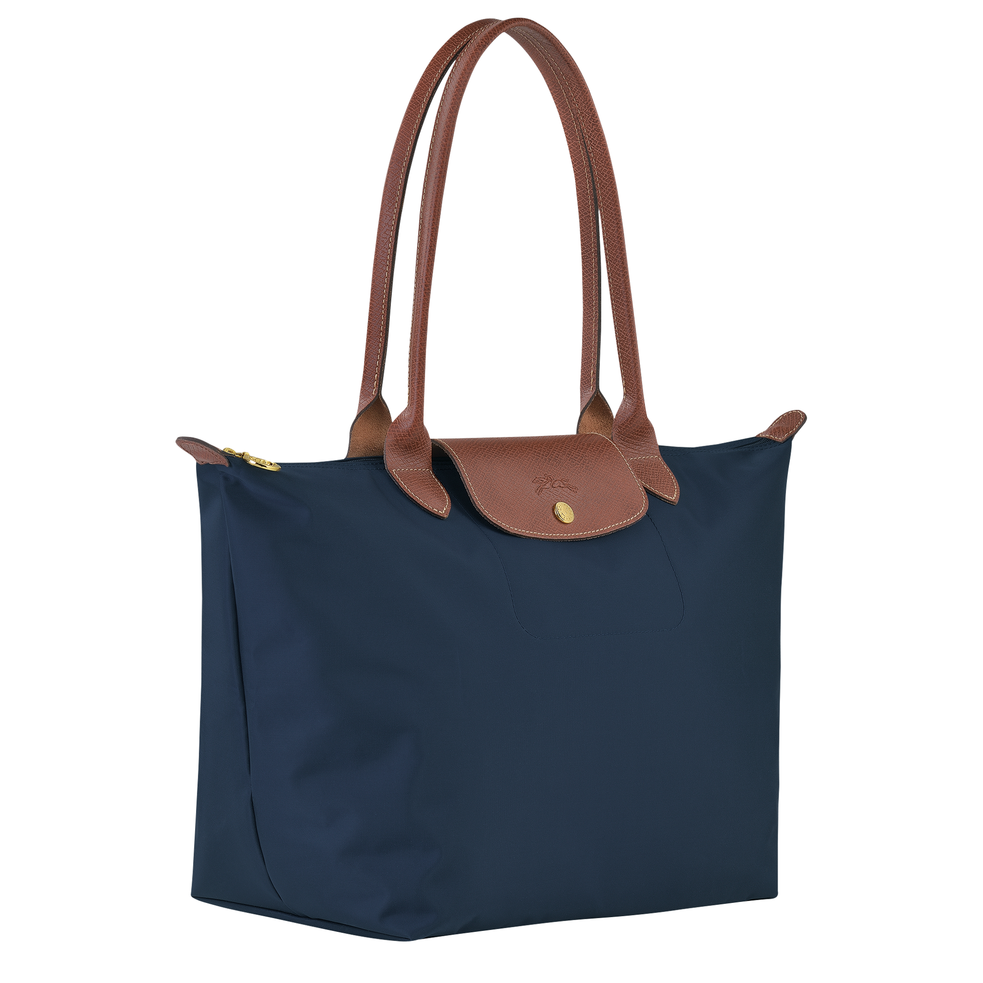 Le Pliage Original L Tote bag / Navy - Recycled canvas - Image 3