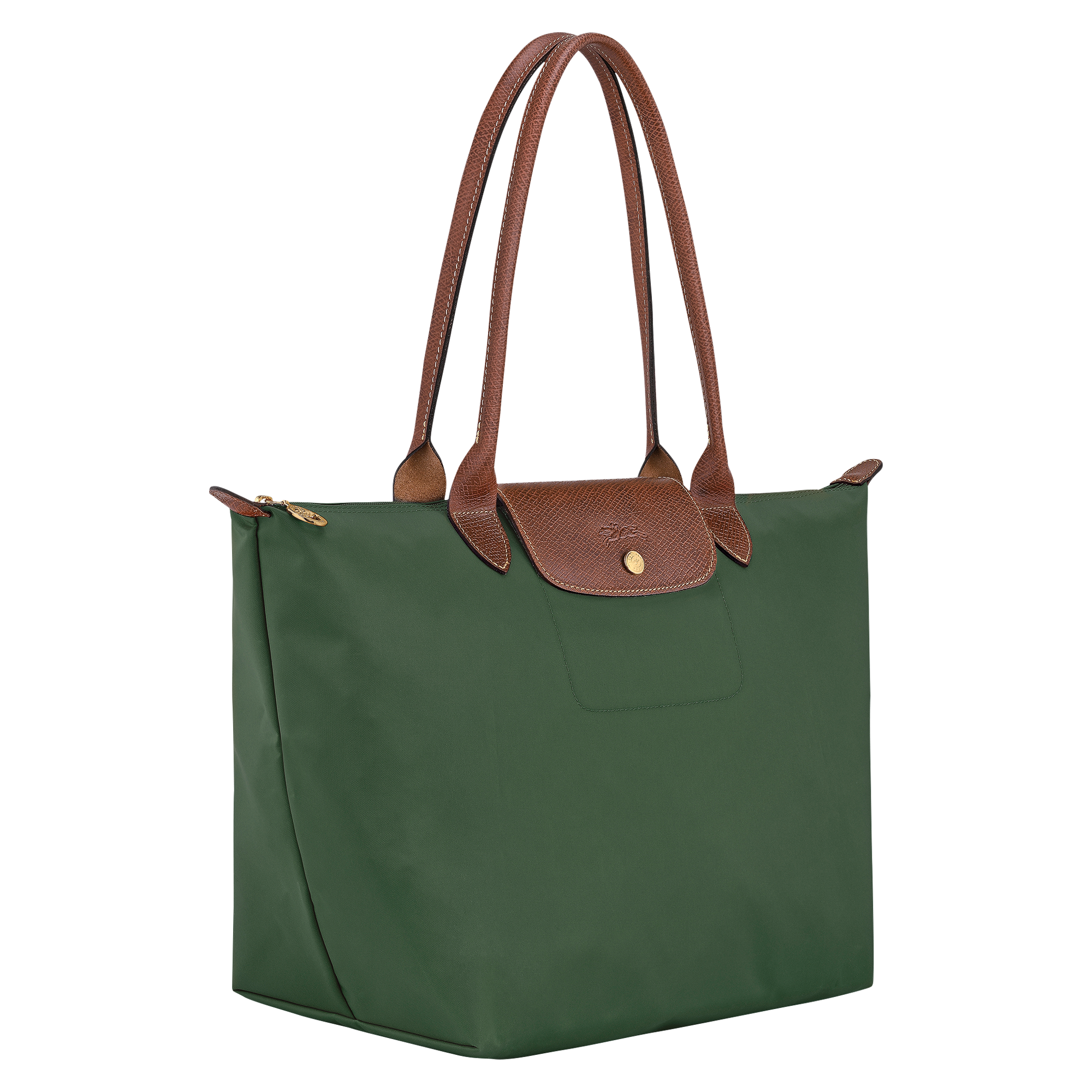 Le Pliage Original L Tote bag / British Green - Recycled canvas - Image 3