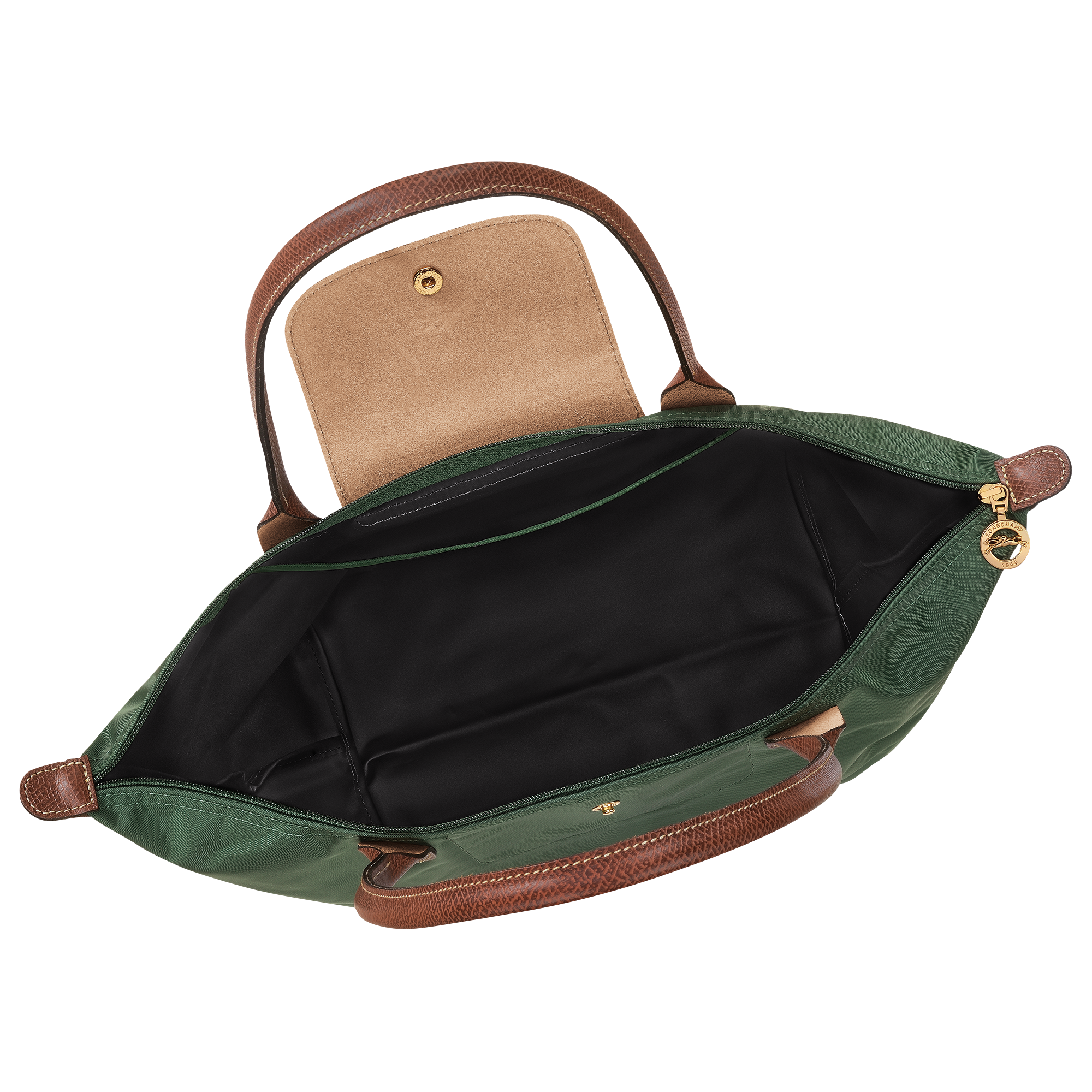 Le Pliage Original L Tote bag / British Green - Recycled canvas - Image 5