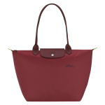Le Pliage Green L Tote bag / Pomegranate - Recycled canvas