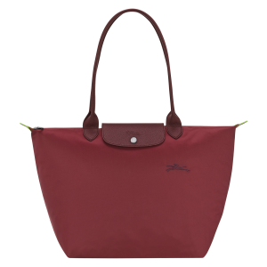 Le Pliage Green L Tote bag / Pomegranate - Recycled canvas