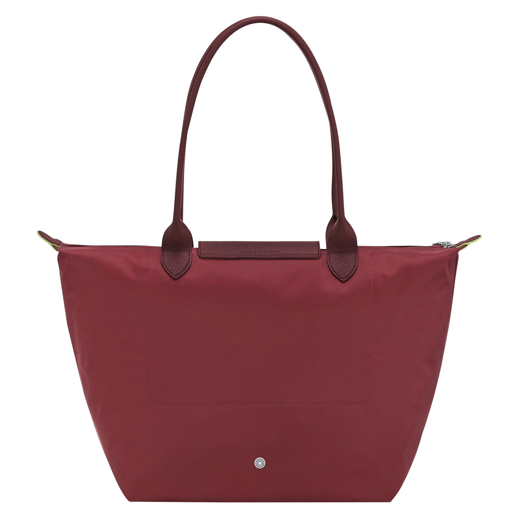 Le Pliage Green L Tote bag / Pomegranate - Recycled canvas - Image 4