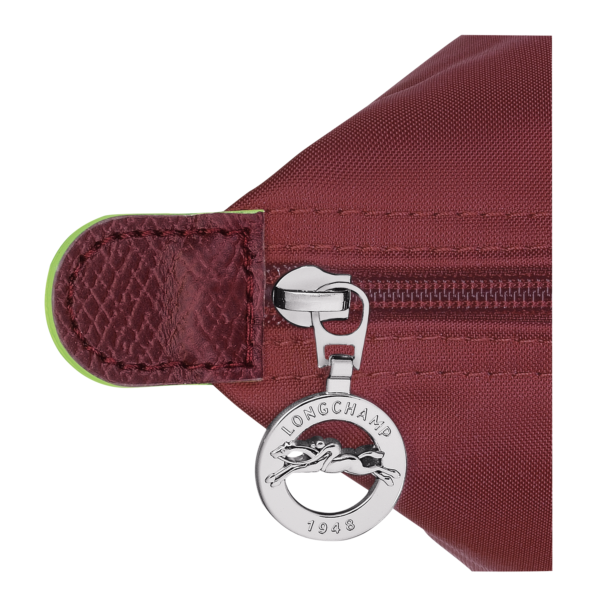 Le Pliage Green L Tote bag / Pomegranate - Recycled canvas - Image 6