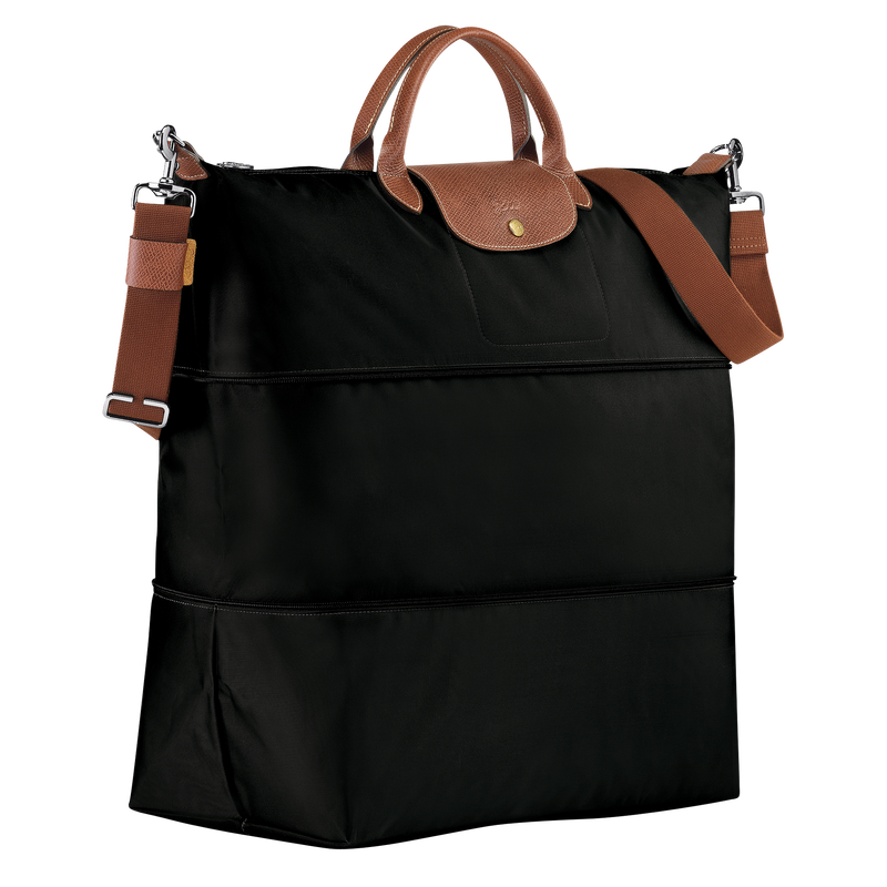 Le Pliage Original Travel bag expandable / Black - Recycled canvas - Image 39