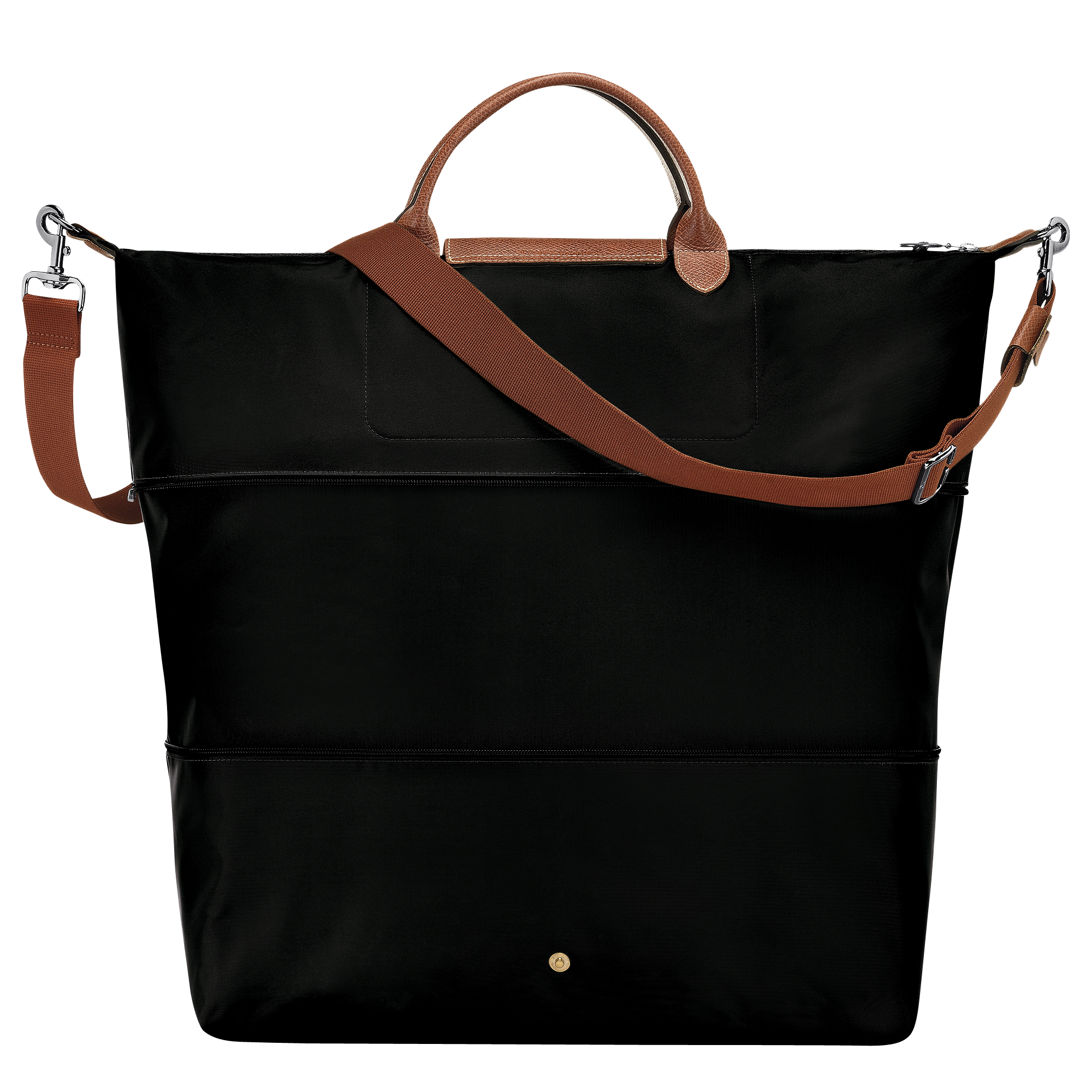 Le Pliage Original Travel bag expandable / Black - Recycled canvas - Image 4