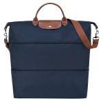 Le Pliage Original Travel bag expandable / Navy - Recycled canvas