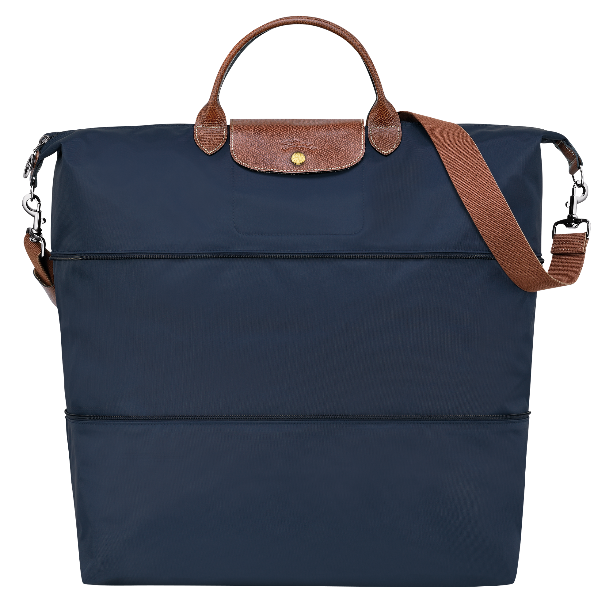 Le Pliage Original Travel bag expandable / Navy - Recycled canvas