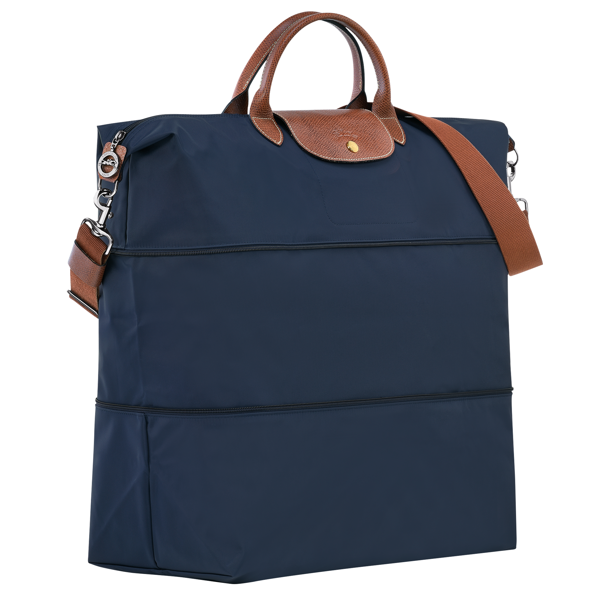 Le Pliage Original Travel bag expandable / Navy - Recycled canvas - Image 3