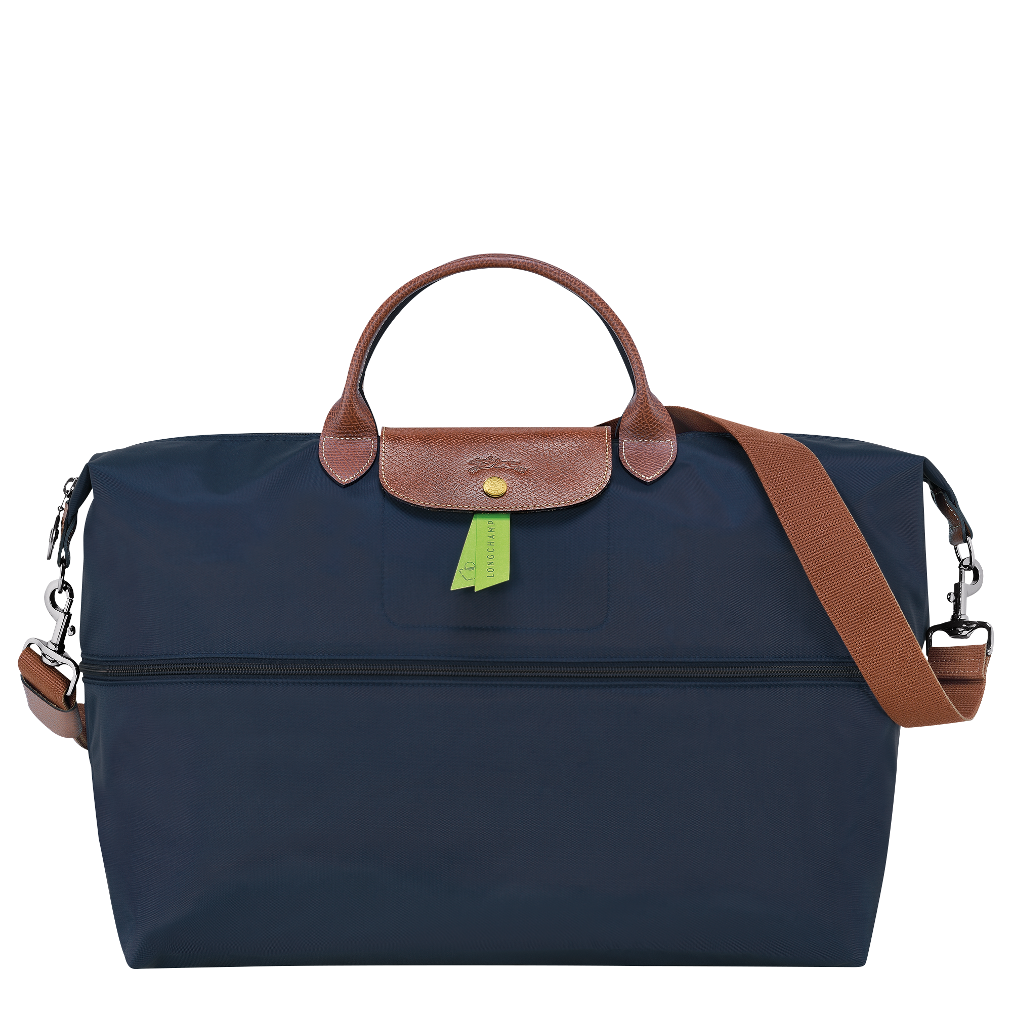 Le Pliage Original Travel bag expandable / Navy - Recycled canvas - Image 5