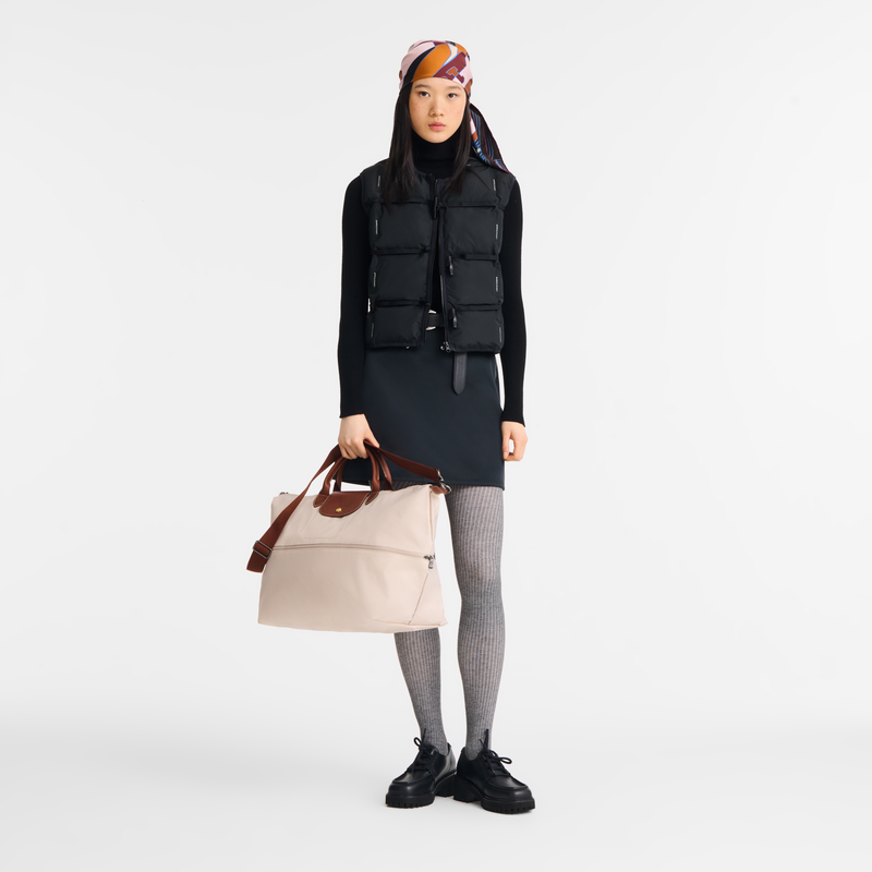 Le Pliage Original Travel bag expandable / Black - Recycled canvas - Image 31