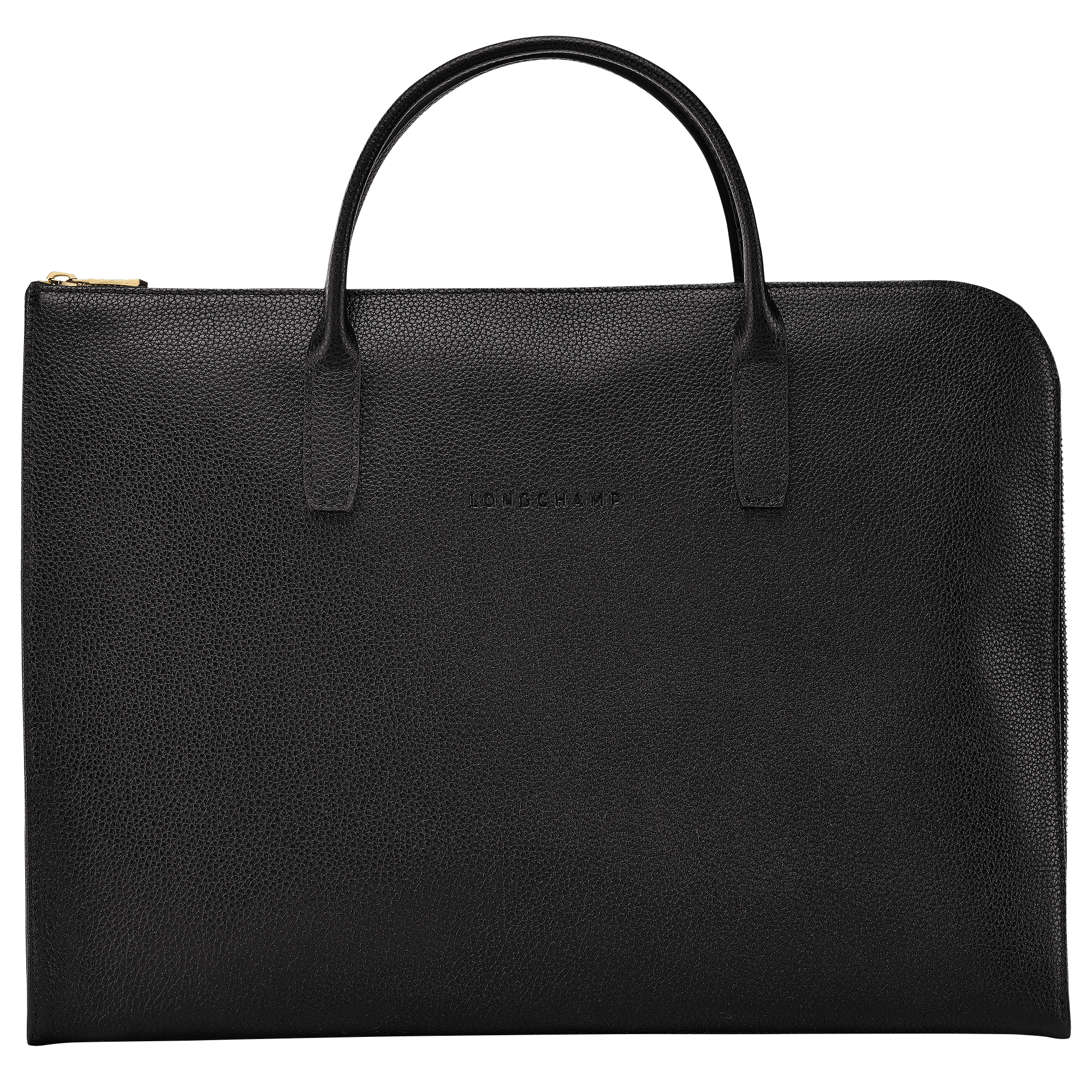 Le Foulonné S Briefcase / Black - Leather