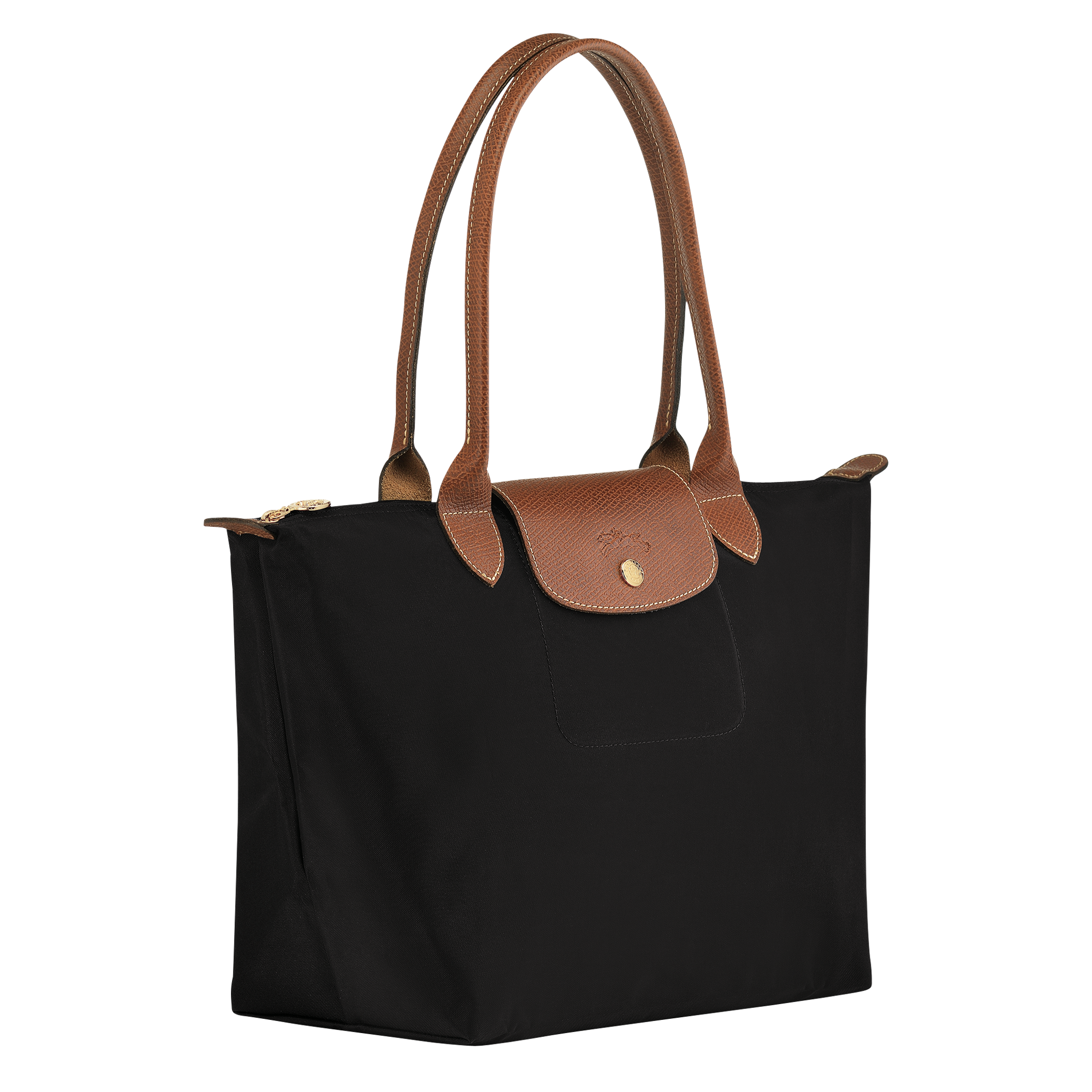 Le Pliage Original M Tote bag / Black - Recycled canvas - Image 3