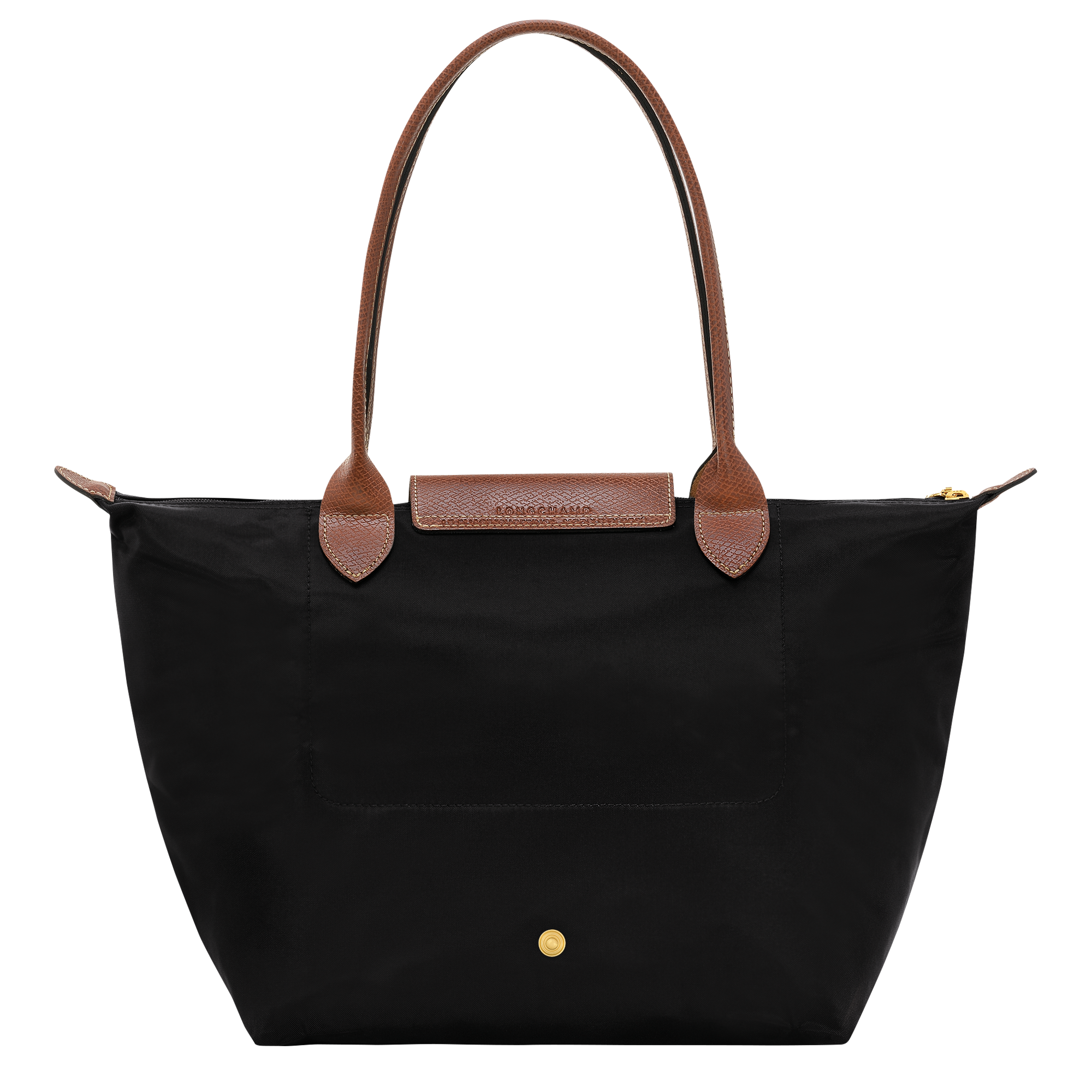 Le Pliage Original M Tote bag / Black - Recycled canvas - Image 4