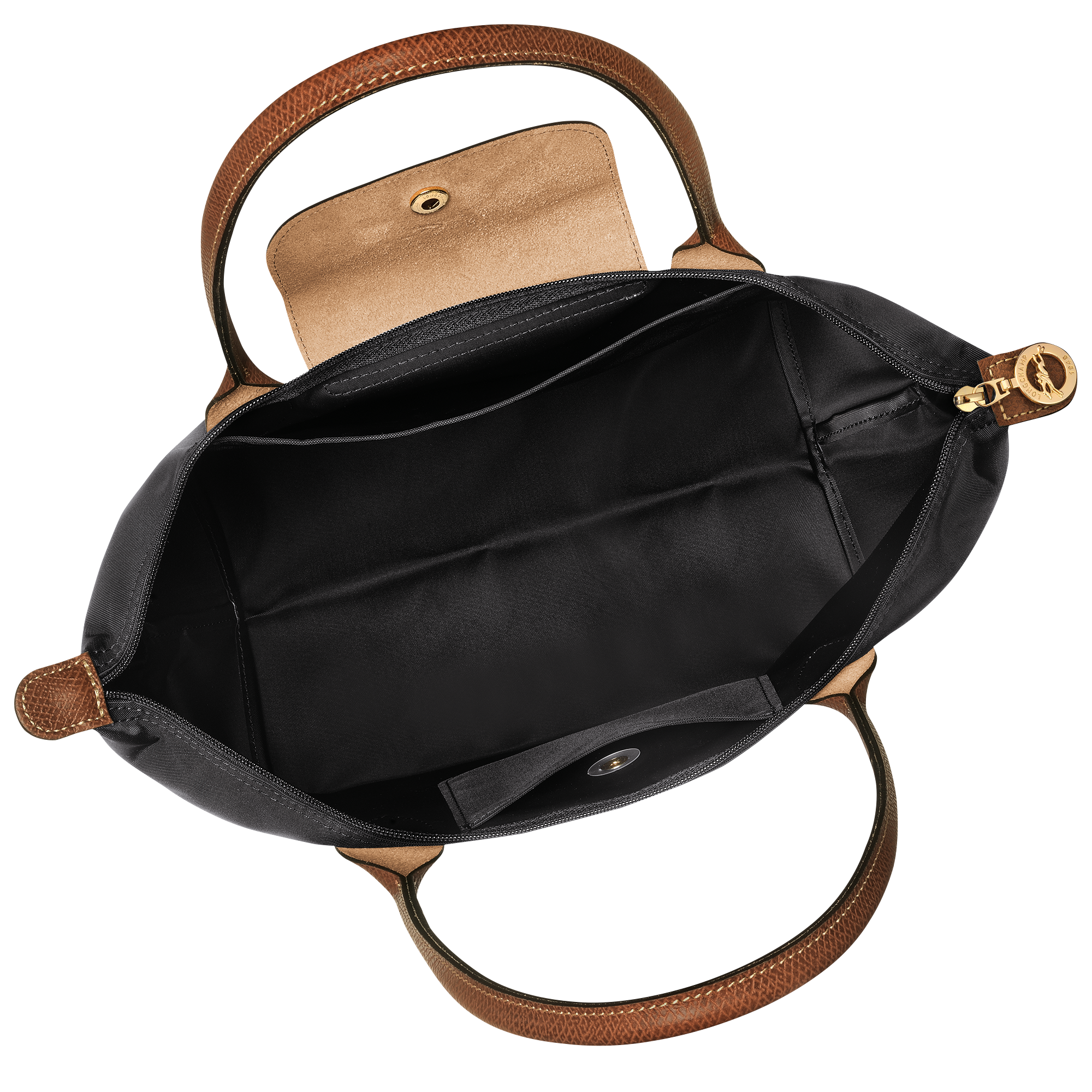 Le Pliage Original M Tote bag / Black - Recycled canvas - Image 5