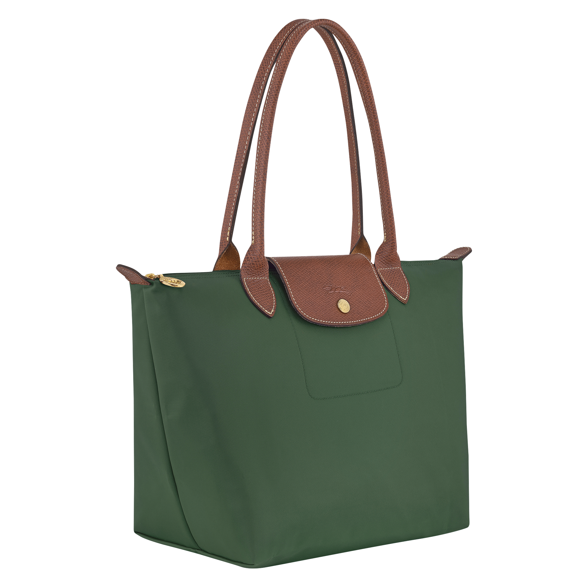 Le Pliage Original M Tote bag / British Green - Recycled canvas - Image 3