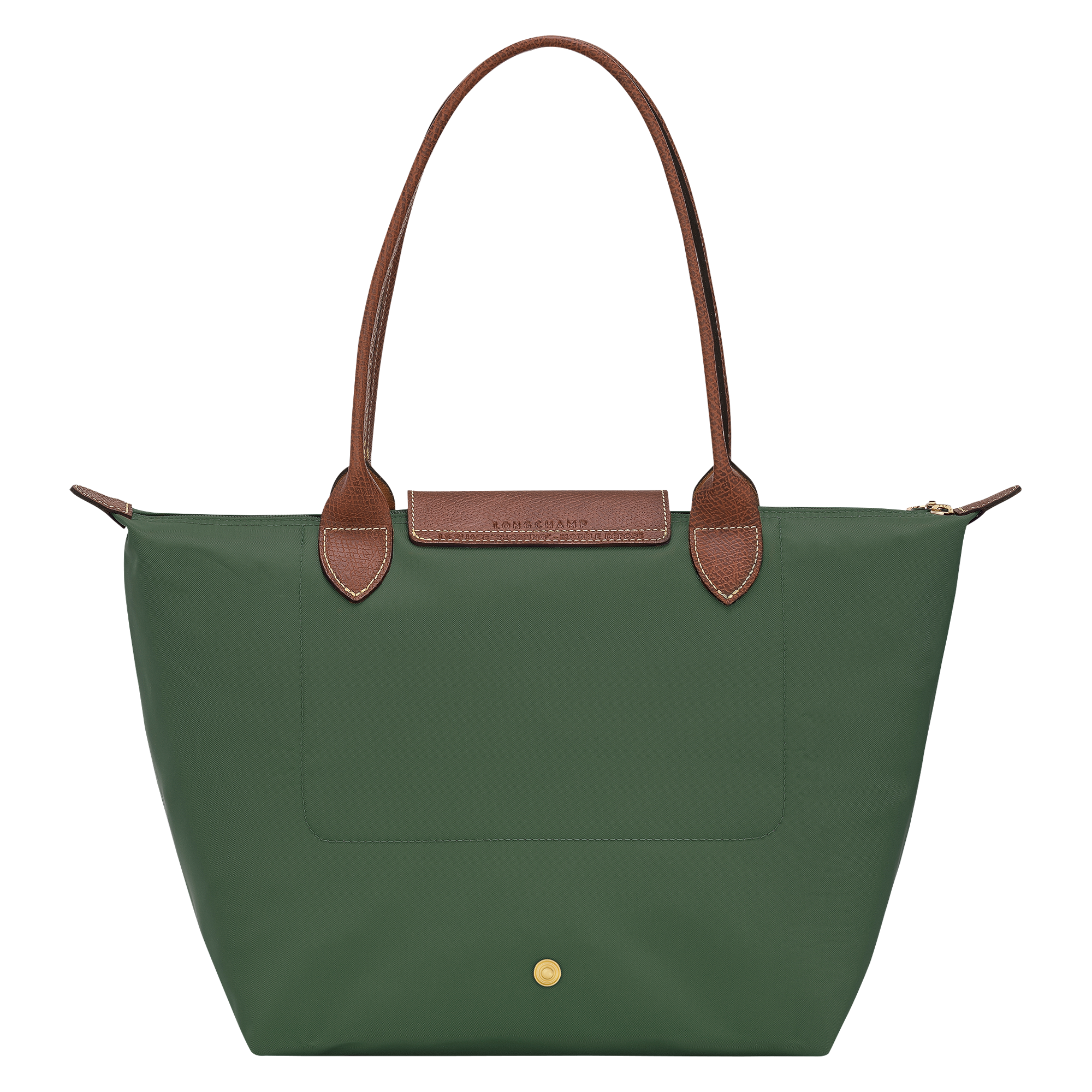 Le Pliage Original M Tote bag / British Green - Recycled canvas - Image 4
