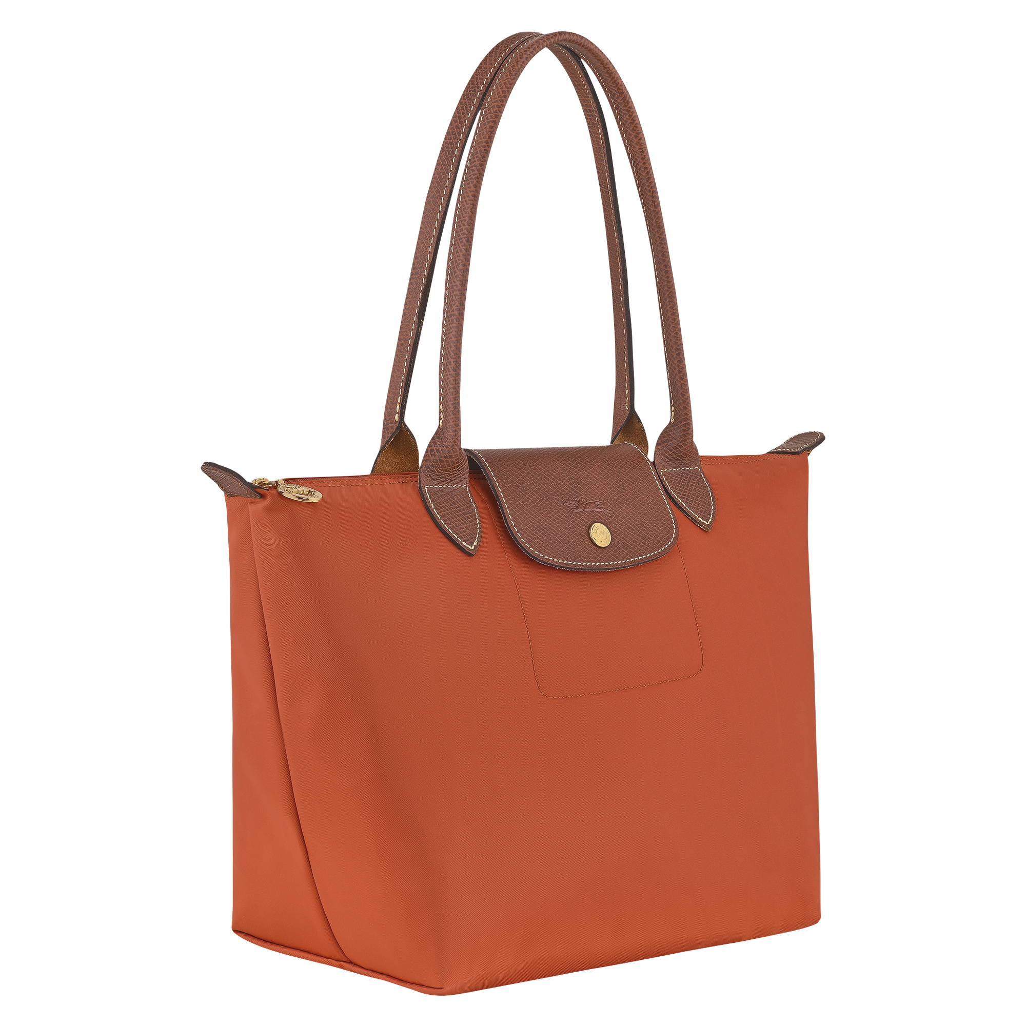 Le Pliage Original M Tote bag / Brick - Recycled canvas - Image 3