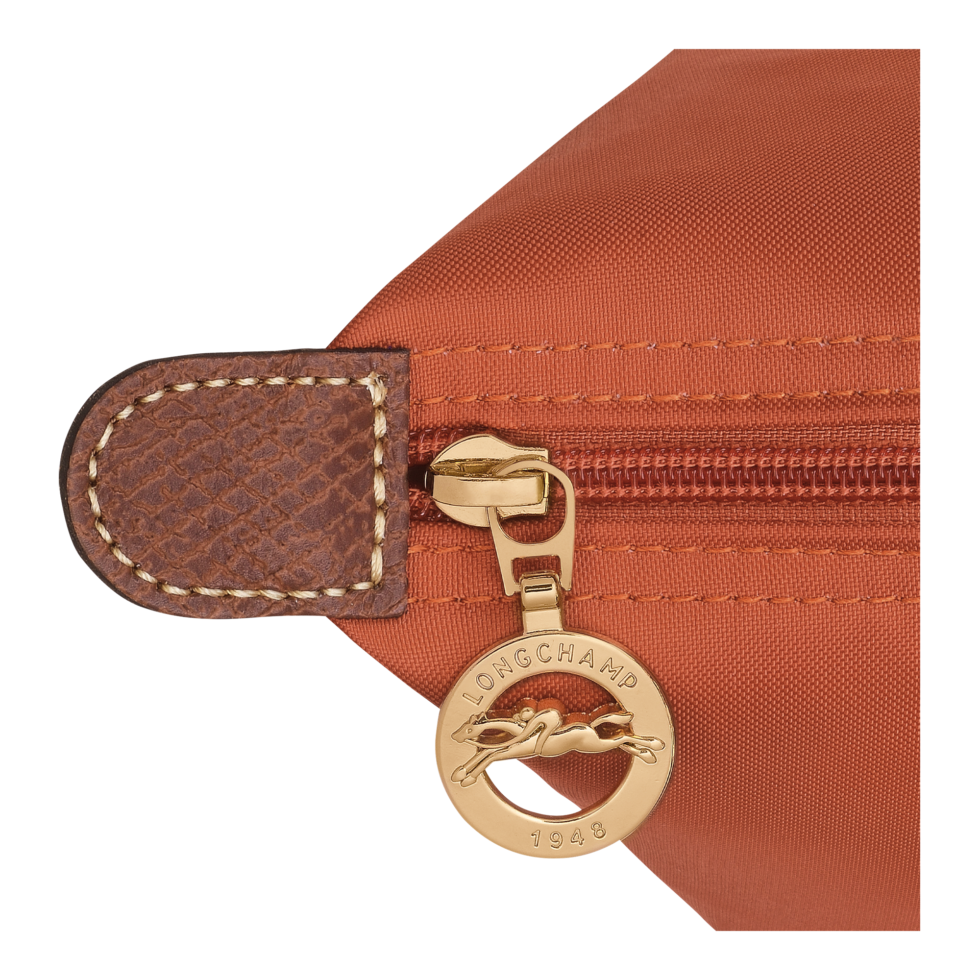 Le Pliage Original M Tote bag / Brick - Recycled canvas - Image 6