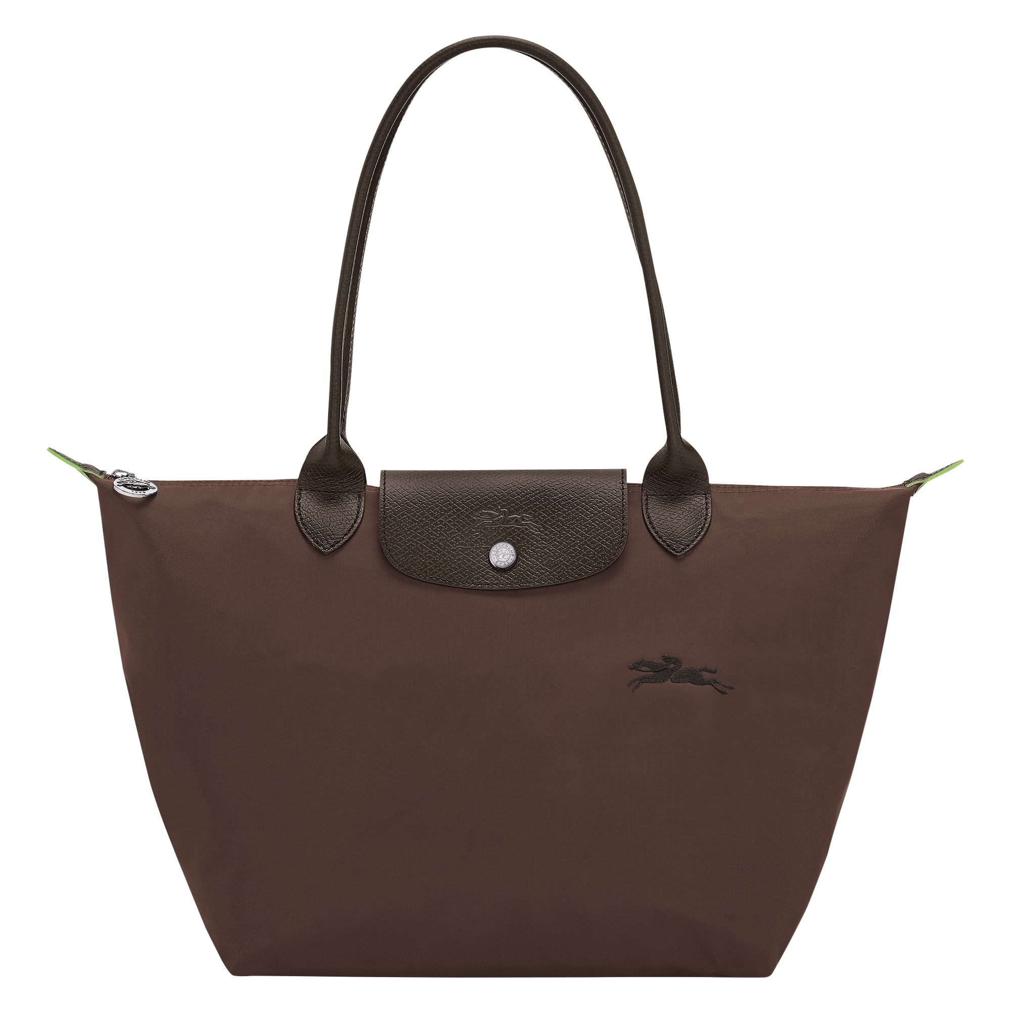 Le Pliage Green M Tote bag / Mocha - Recycled canvas