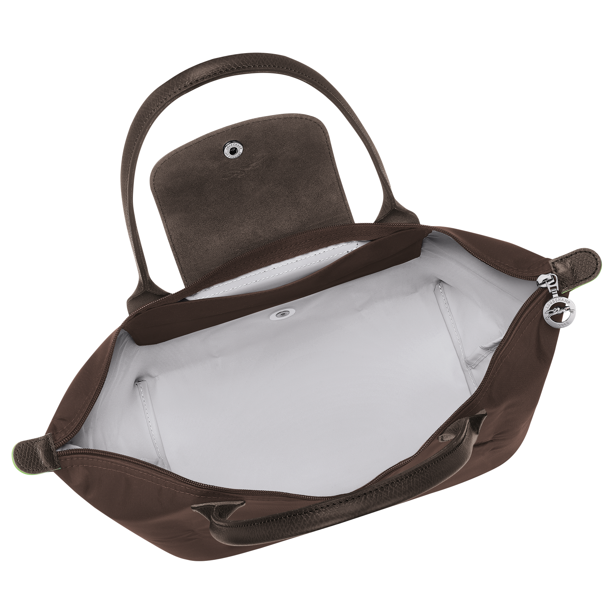 Le Pliage Green M Tote bag / Mocha - Recycled canvas - Image 5