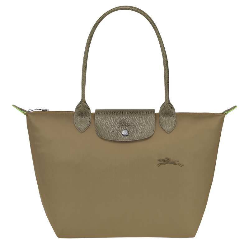 Le Pliage Green M Tote bag / Mocha - Recycled canvas - Image 13
