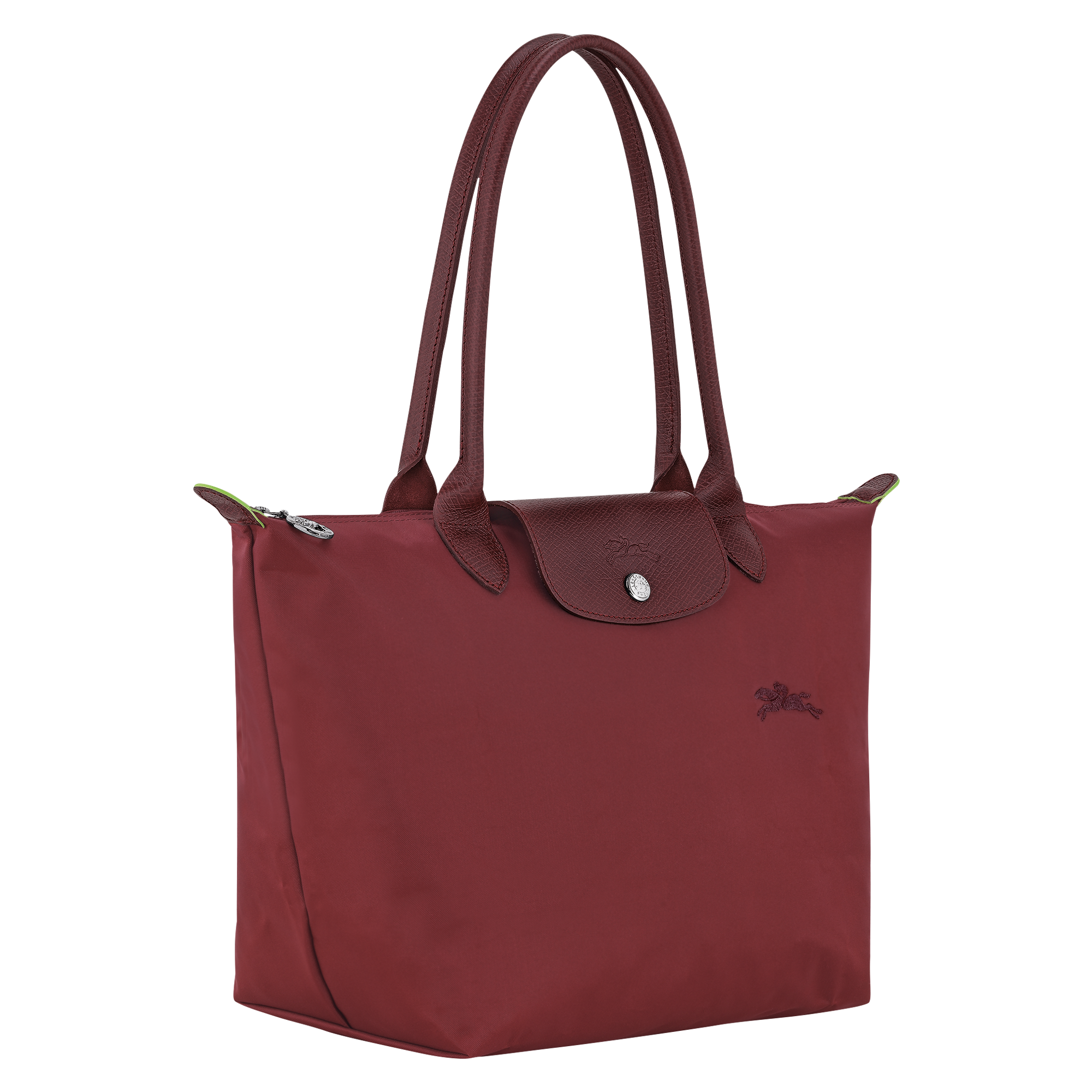 Le Pliage Green M Tote bag / Pomegranate - Recycled canvas - Image 3