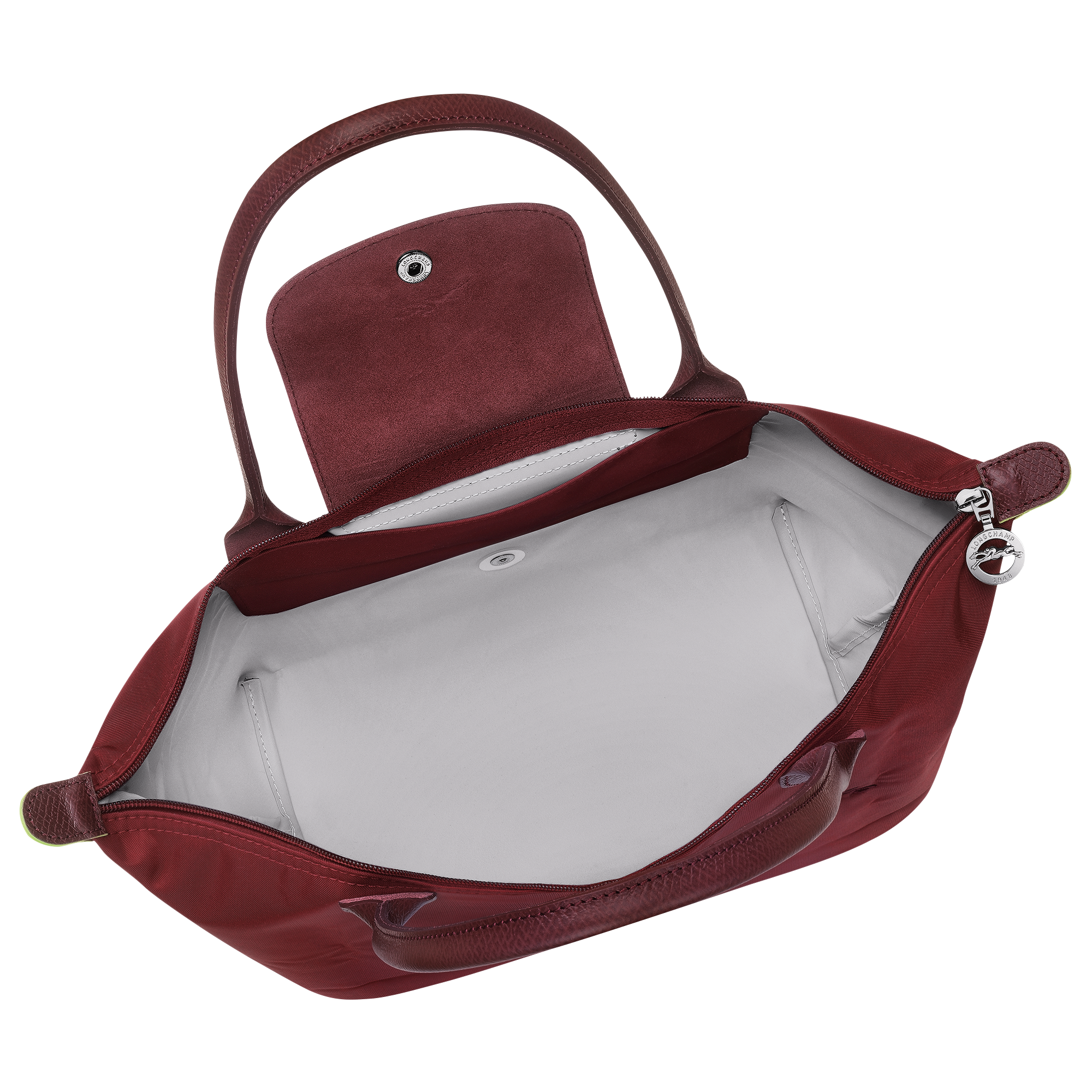 Le Pliage Green M Tote bag / Pomegranate - Recycled canvas - Image 5