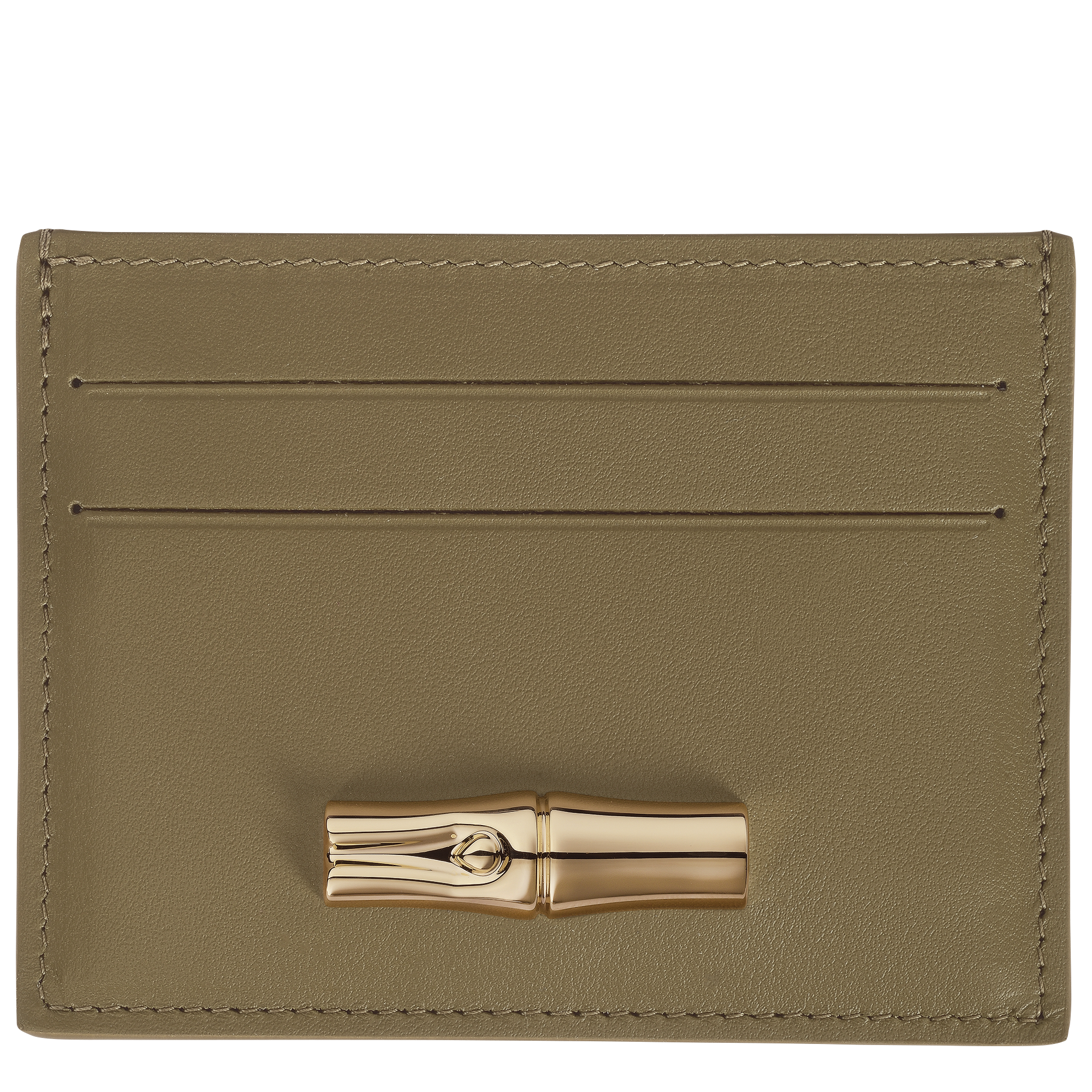 Le Roseau Card holder / Olive - Leather