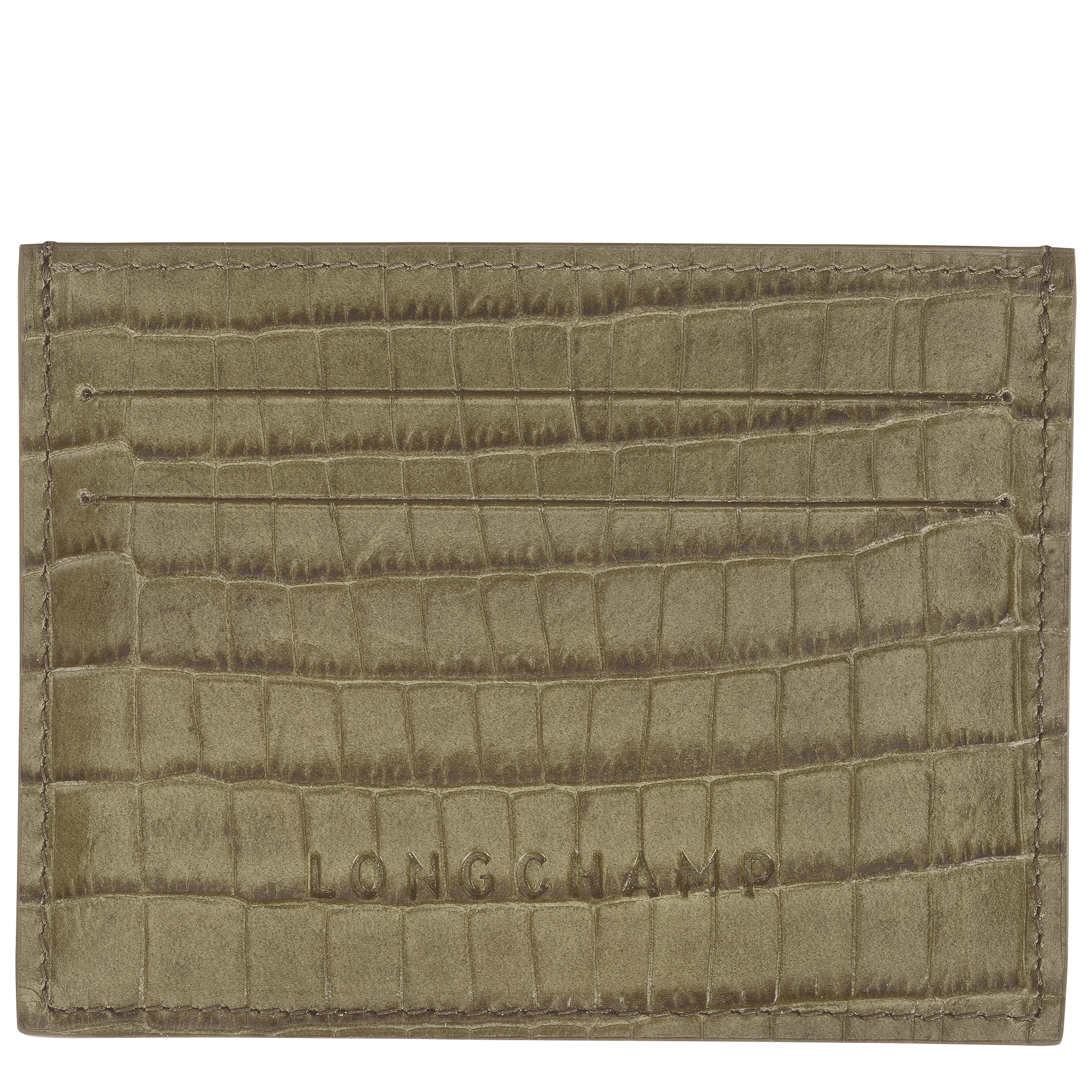 Longchamp Pocket Card holder / Olive - Leather