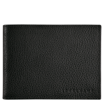 Le Foulonné Wallet / Black - Leather