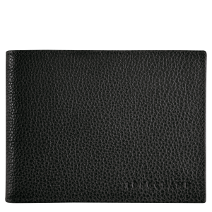 Le Foulonné Wallet / Black - Leather