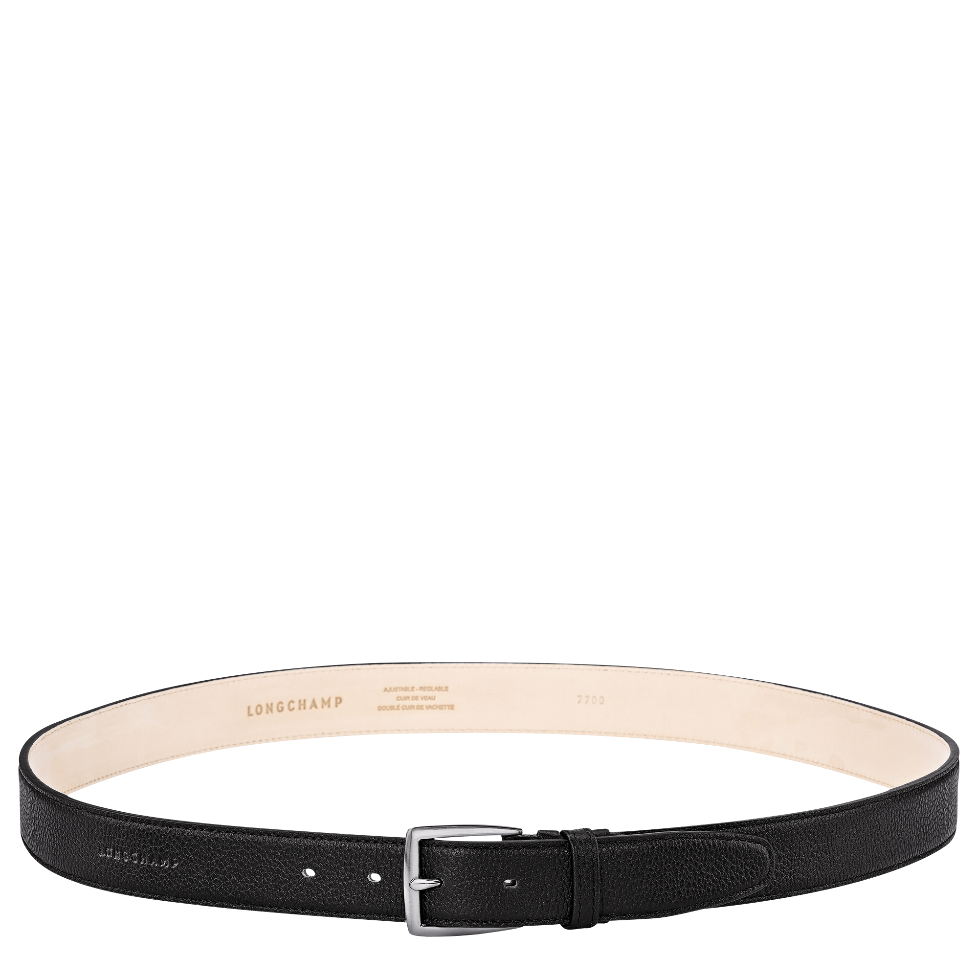 Le Foulonné Men's belt / Black - Leather