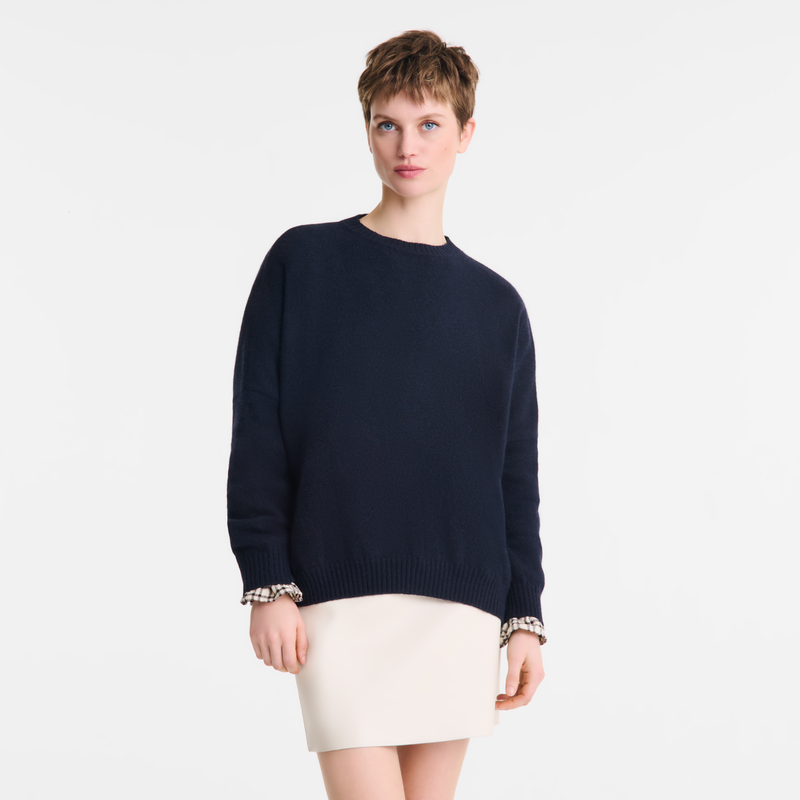 Sweater / Navy - Knit - Image 11
