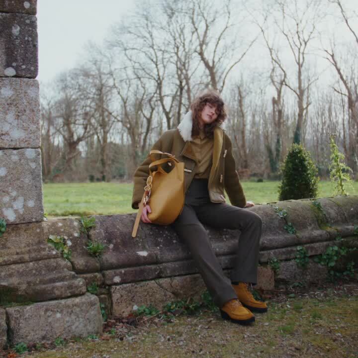 Le Foulonné XL Tote bag / Caper - Leather - Image 2