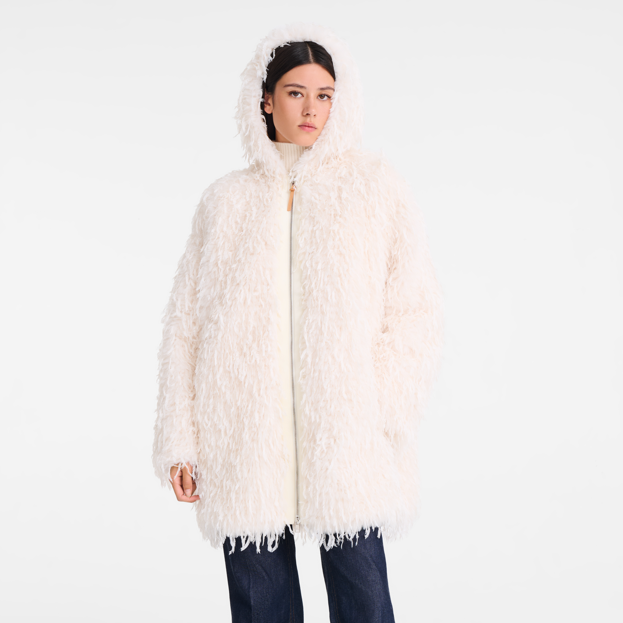 Coat / Ivory - Faux fur - Image 2