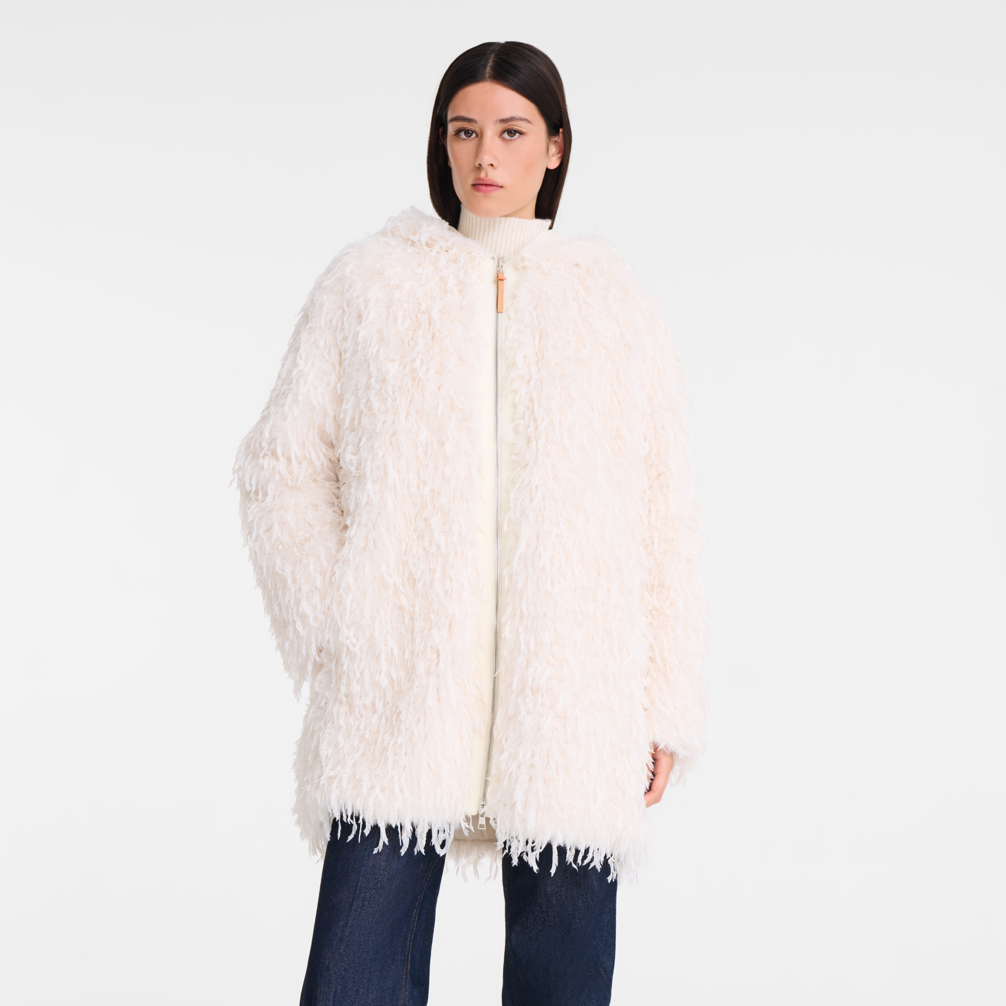 Coat / Ivory - Faux fur - Image 6